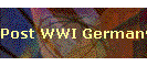Post WWI Germany